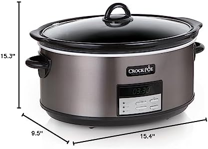 Crock-Pot 8 Quart Programmable Slow Cooker with Auto Warm (S2MDW)