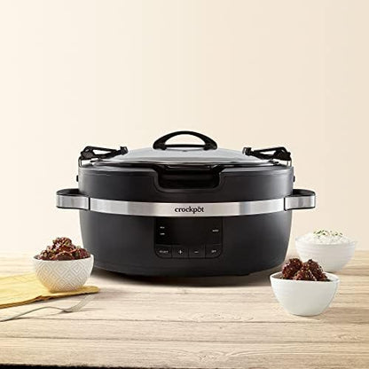 Crock-Pot Thermoshield 6 Quart Slow Cooker with Carry Handles (S295P)