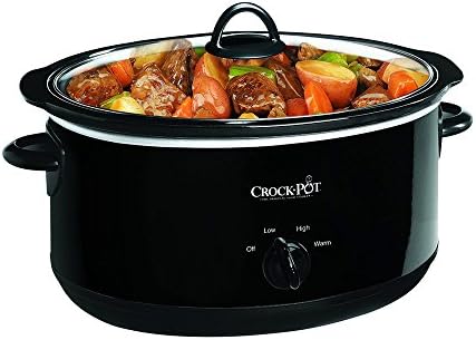 Crock-Pot 8 Quart Manual Slow Cooker – Black (S2PWU)
