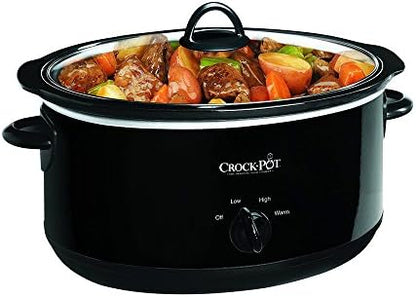 Crock-Pot 8 Quart Manual Slow Cooker – Black (S2PWU)