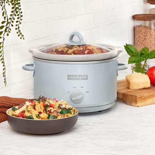 Crock-Pot 4.5 Quart Manual Slow Cooker – Macaroon Blue (S27XS)