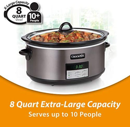 Crock-Pot 8 Quart Programmable Slow Cooker with Auto Warm (S2UBP)