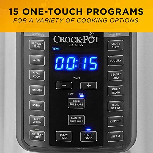 Crock-Pot Express Crisp 8 Quart 10-in-1 Pressure Cooker (S25RZ)