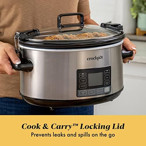 Crock-Pot 7 Quart Portable Programmable Slow Cooker with Timer (S2325)