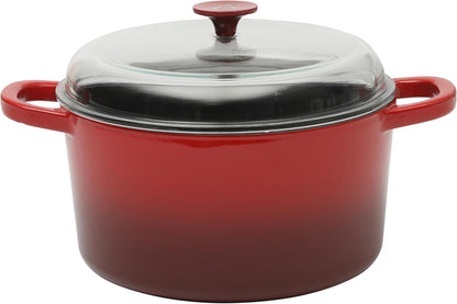 Crock-Pot 3 Quart Enameled Cast Iron Dutch Oven – Aqua (S282V)