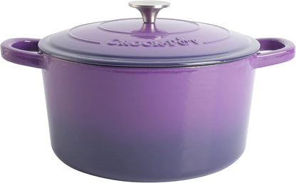 Crock-Pot 3 Quart Enameled Cast Iron Dutch Oven – Aqua (S282V)