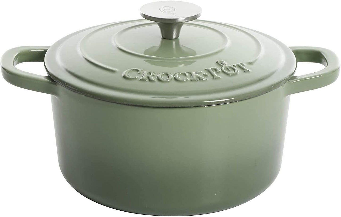 Crock-Pot 3 Quart Enameled Cast Iron Dutch Oven – Aqua (S282V)