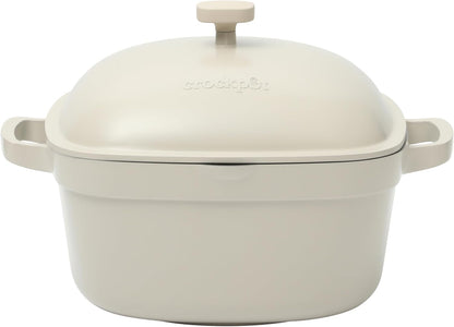 Crock-Pot 3 Quart Enameled Cast Iron Dutch Oven – Aqua (S282V)
