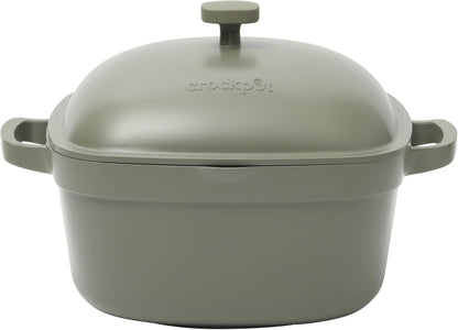 Crock-Pot 3 Quart Enameled Cast Iron Dutch Oven – Aqua (S282V)
