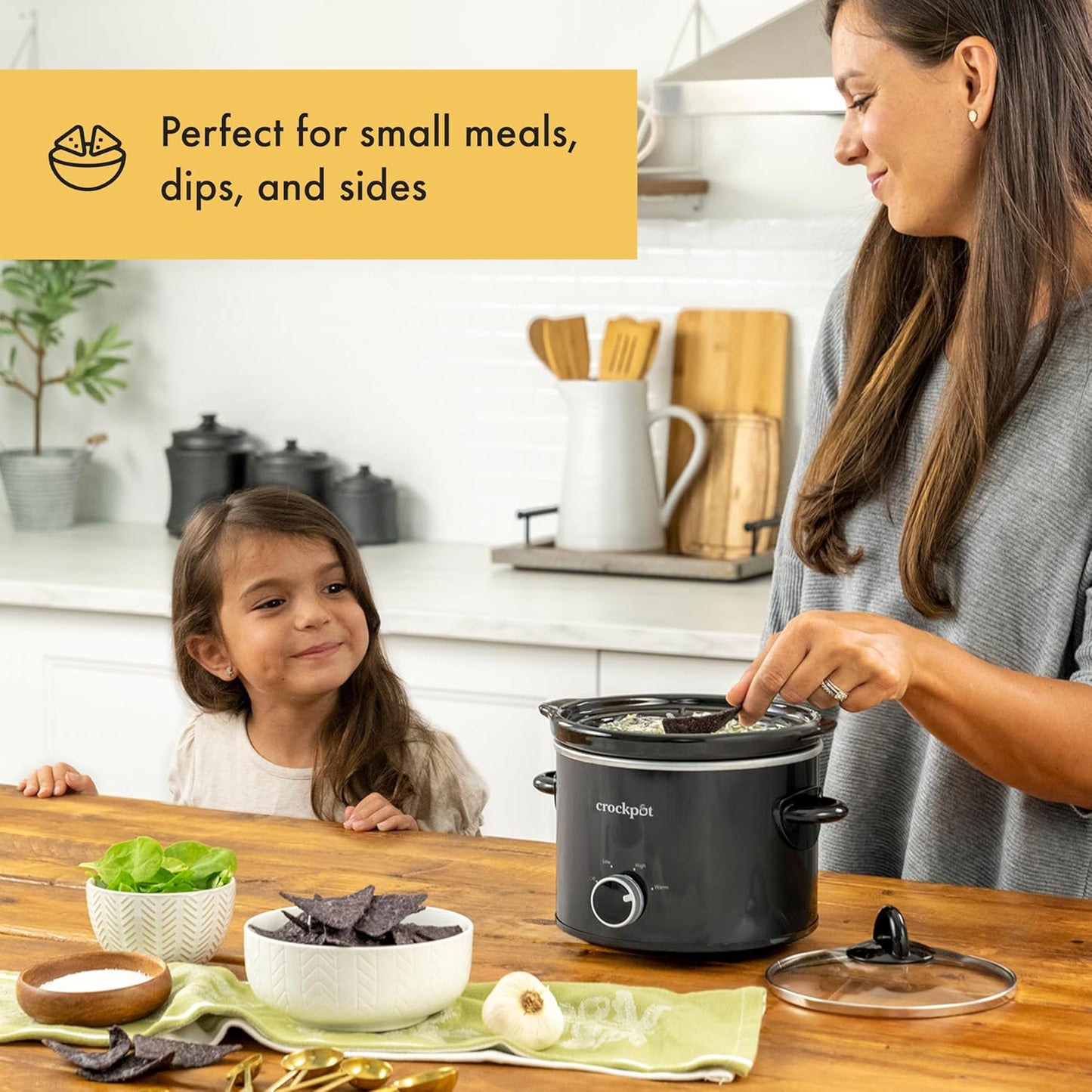 Crock-Pot 2 Quart Mini Slow Cooker – Classic Compact Cooker (S2LKD)