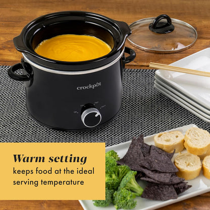 Crock-Pot 2 Quart Mini Slow Cooker – Classic Compact Cooker (S2BQU)